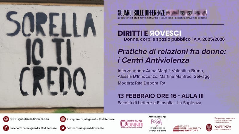 Locandina incontro 13 febbraio. Elaborazione grafica di Celeste Aresu